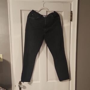 Agolde Black Straight Leg Jeans